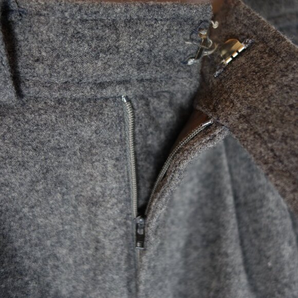 Vintage 1980s Ralph Lauren Thick Wool Maxi Skirt w/ Pockets, Size 10 - Picture 8 of 10